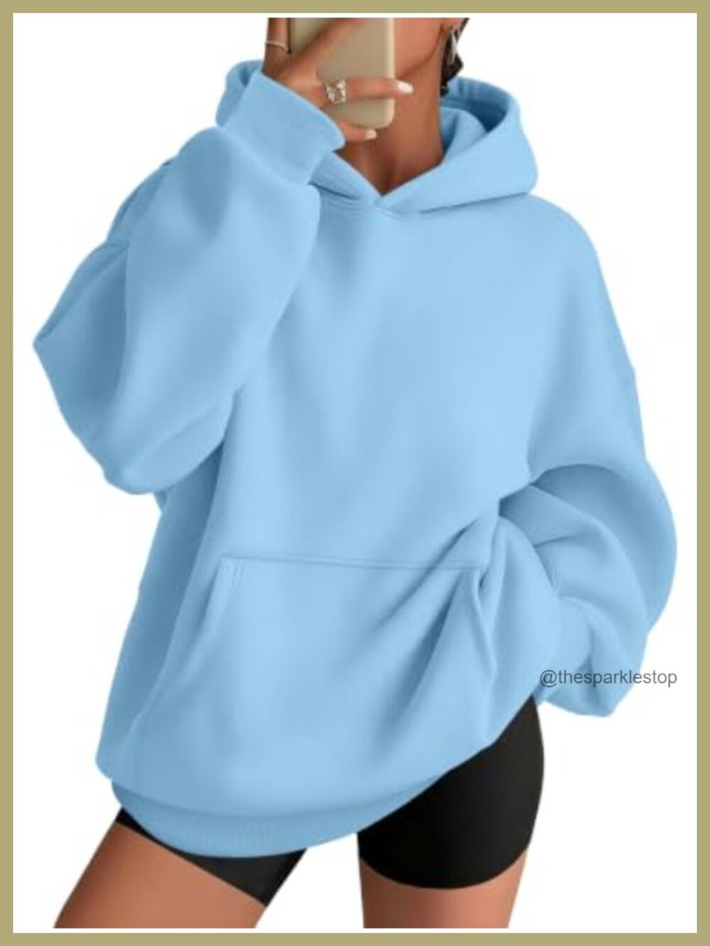 Womens Oversized Hoodie 100% Polyester Pullover Sweatshirt Fall Winter Casual